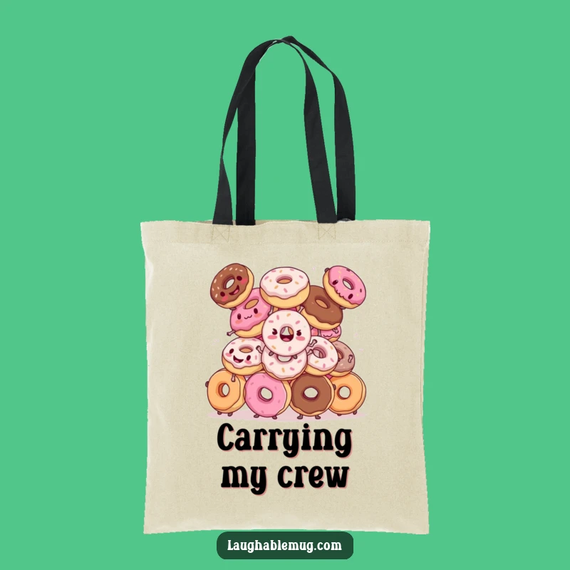 Funny Donut Dance Tote Bag: Carry Your Sweet Moves!