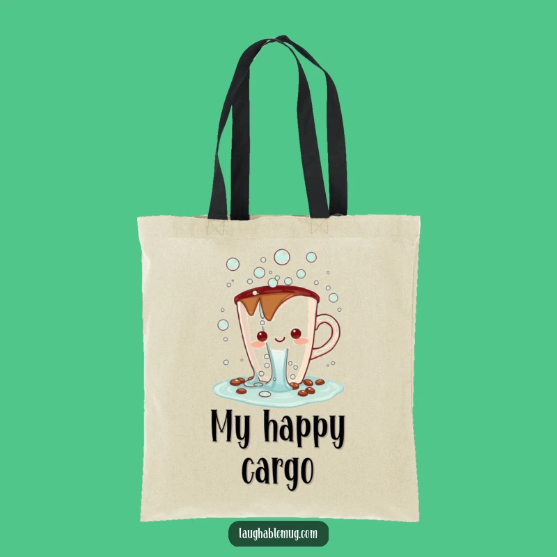 Funny Kawaii Bubble Spill Tote Bag: Carry Your Cheer Funny Gift