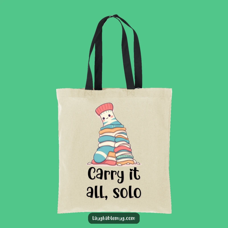Funny Sock Laundry Tote Bag: Hilarious Carry-All for Brave Shoppers