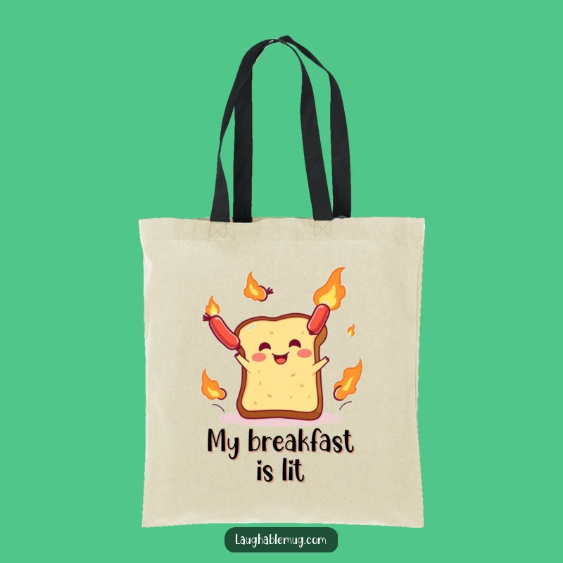 Funny Toast Sausage Juggler Tote Bag: Carry Your Laughs & Groceries!