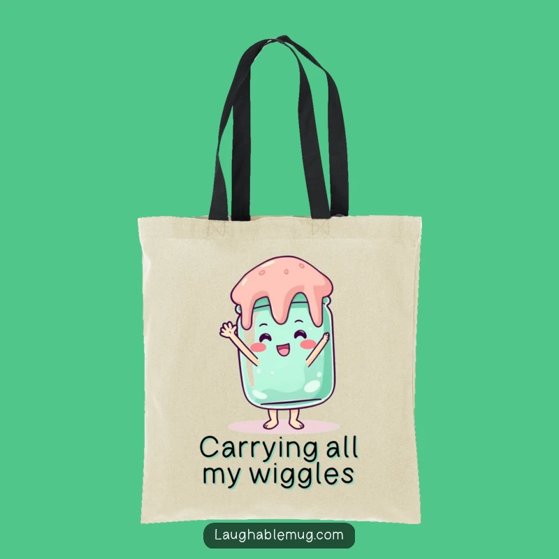 Funny Wobbly Jelly Jar Handstand Tote Bag: Carry Your Essentials with Humor - Funny Gift